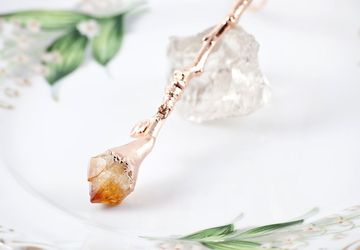 Citrine Nature Pendant Necklace