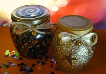 Decorative jar with bells