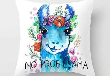 No Prob-llama pillow