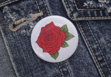 Rose Pin Badge