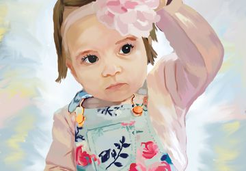 Custom Portrait Painting- Digital - Illustrated From Your Photos