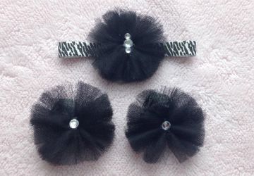 Barefoot sandals and headband set