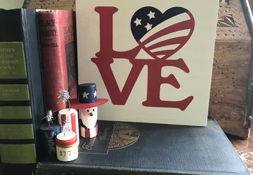 LOVE Sign | Philly love park sign | American flag sign | Philadelphia love |USA Love wooden flag sign | Philly Love Sign | patriotic Decor