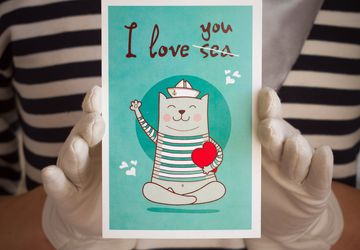 Postcard "I Love You (Sea)"