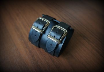 A wristlet made of genuine leather "Johnny Depp"