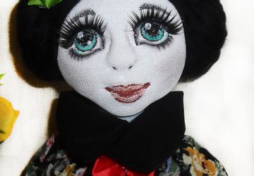 A textile boudoir doll "Agnia"