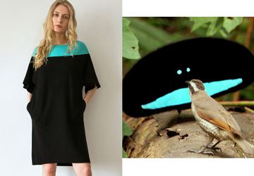 Terry dress with powder-blue gusset COMFORT line by Ksusha Raikova