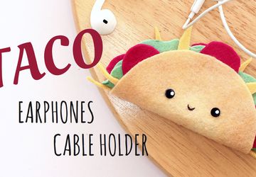 DIY Taco Earphones Holder