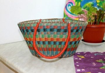 A wicker basket