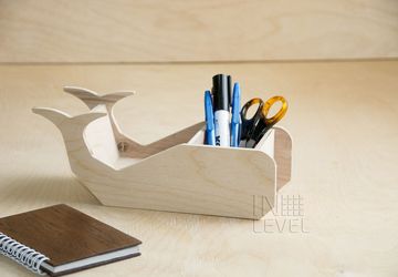 Holder for the office supplies "Whale"