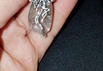 Crystal fairy pendant