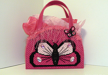Pink Butterfly Tote bag