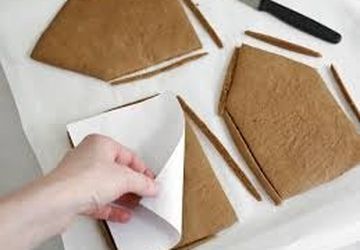 Homemade gingerbread house