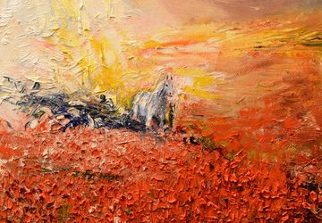 Oil-painting "Horses"