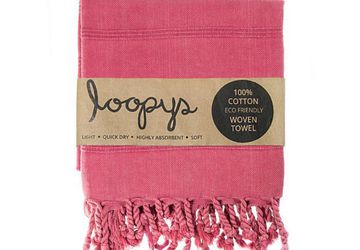 Buy High-Quality Crimson Pink Stonewash Turkish Towel Online