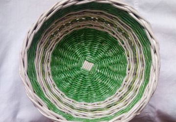 White and green candy box