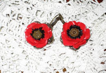 Poppies earrings