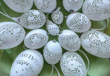 DIY Paper Openwork Easter decorations