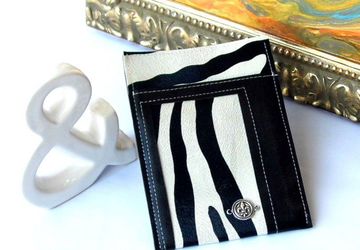 Black and White Travel Wallet