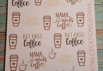but first coffee stickers