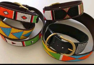 African masai dog collar-Ethical dog collar-Tribal collar-Sustainable dog collar-pet collar-personalized dog collar-puppy collar-kenyan beads-puppy collar- gift for dog