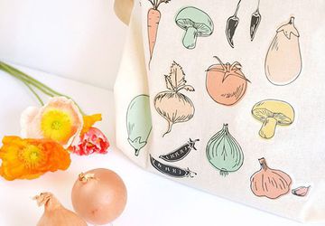 DIY Vegetable Print Tote Bag
