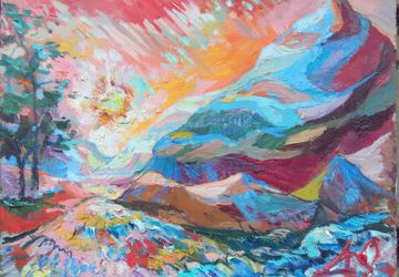 A painting "A journey through dreams"