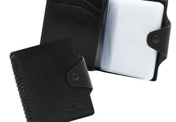 Leather cardholder Cangurione 3181-001 V/Black