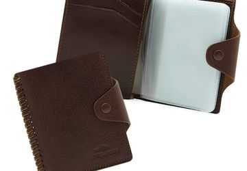 Leather cardholder Cangurione 3181-004 V/Tan
