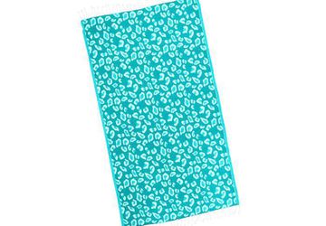 Buy Our Super Soft And Lightweight Peacock Teal Leopard Animal Turkish Towel