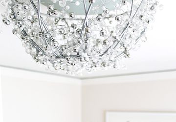 DIY chandelier made of beads