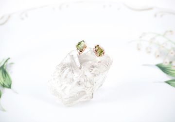 Peridot Stud Earrings