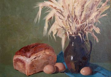 A painting "At granny's"