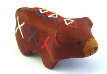 Mini Polymer Clay Bear Sculpture