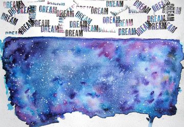 Original Galaxy Dream Illustration. Wall Art. Home Decor. Nursery Decor. Nursery Room. Wall Decor. Sky Illustration