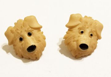 Cute Brown Dog Post Earrings #18