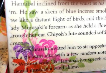 Lady Murasaki  |  Hannibal Rising Upcycled Book Page Coasters