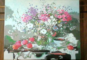 Suburban still-life painting