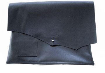 Black Leather iPad Sleeve, Tablet Cover,Third Anniversary Gift, Father's Day Gift