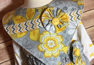 3-6 Month Onsie and Attached Skirt with Matching Headband, Bib and Set of Burp Cloths (Free Shipping)