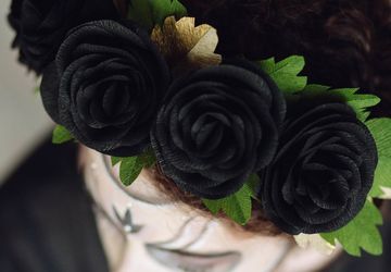 Halloween Gothic Head Wreath