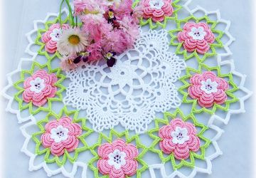 A decorative napkin "Colorful tenderness"