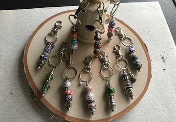 Beaded Lanyards to match !!! Keychains to die for .....
