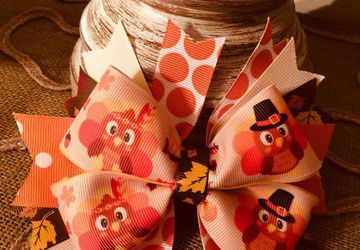 Boutique Hair Bow with Alligator Clip with Free Shipping