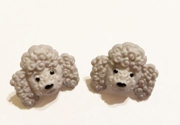 Poodle Post Earrings #17