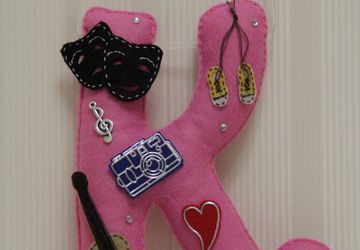 Felt letters and numbers