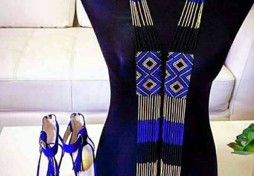 african tribal beaded necklace from Zulu community