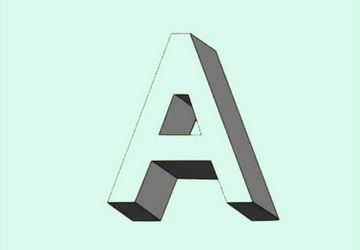 How To Draw 3D Letters