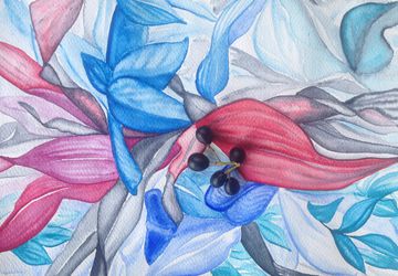 A souvenir card "Botany"