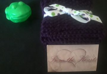 Lovely Purple Baby Washcloths